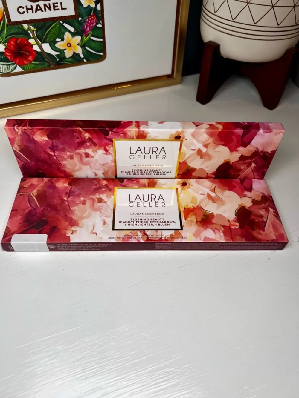 Laura Geller Blushing Beauty Eyeshadow Blush Highlighter Palette Pinks & Browns